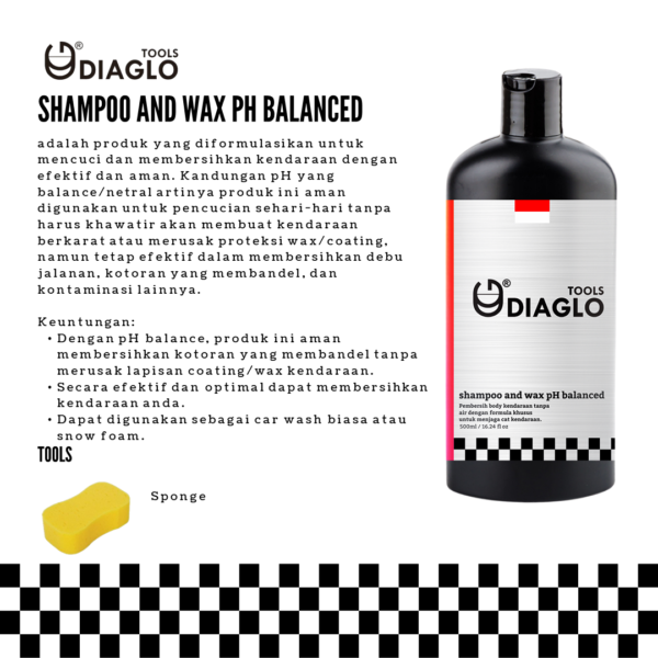 Diaglo Tools Shampoo and Wax 500ml - Image 3